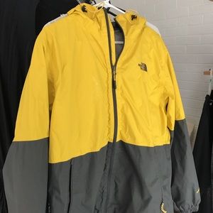 Yellow north face windbreaker Clearance
